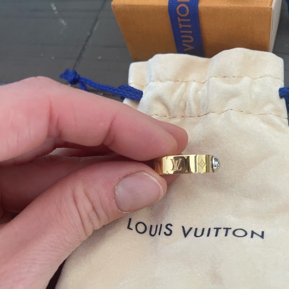 Louis Vuitton NANOGRAM RING size M - Picture 3 of 5